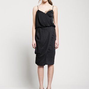Shopbop Obakki Black Slip Lace Rosa Dress 0/XS